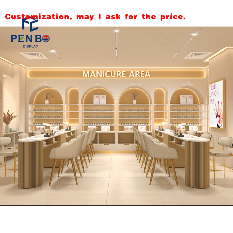Interior Design Nail Salon - custom.Custom Simple Style Nail bar Salon