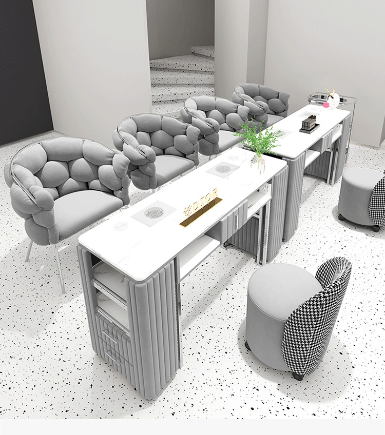 Interior Design Nail Salon - Interior Design Manicure Table and Chair