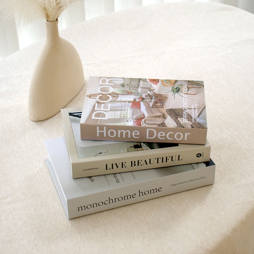 Interior Design Book - 3Pcs/Set Luxury Decorative Fake Book Elegant