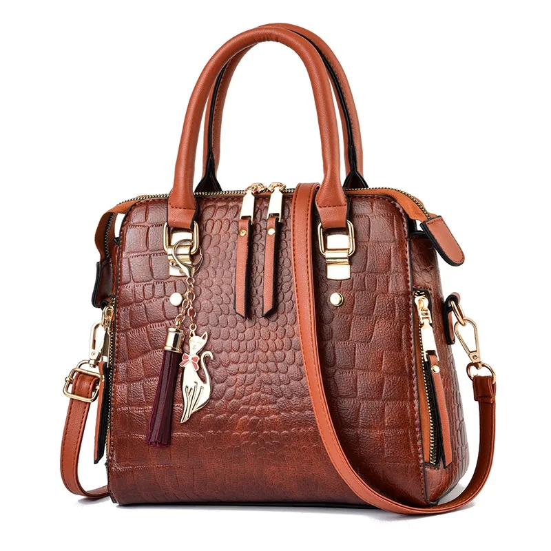 Interior Design Elegant - Yogodlns Luxury Crocodile Pattern Handbag Women