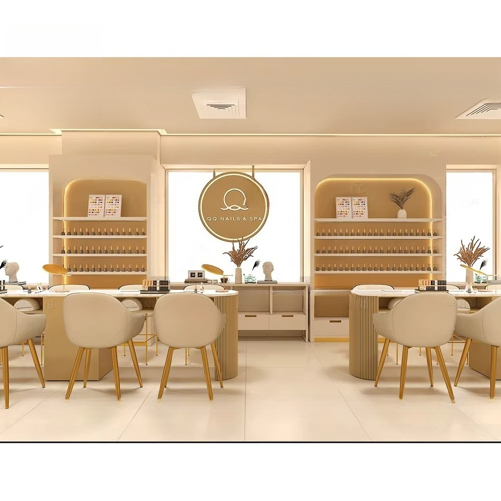 Interior Design Nail Salon - One-Stop Nail Art Spa Salon Design