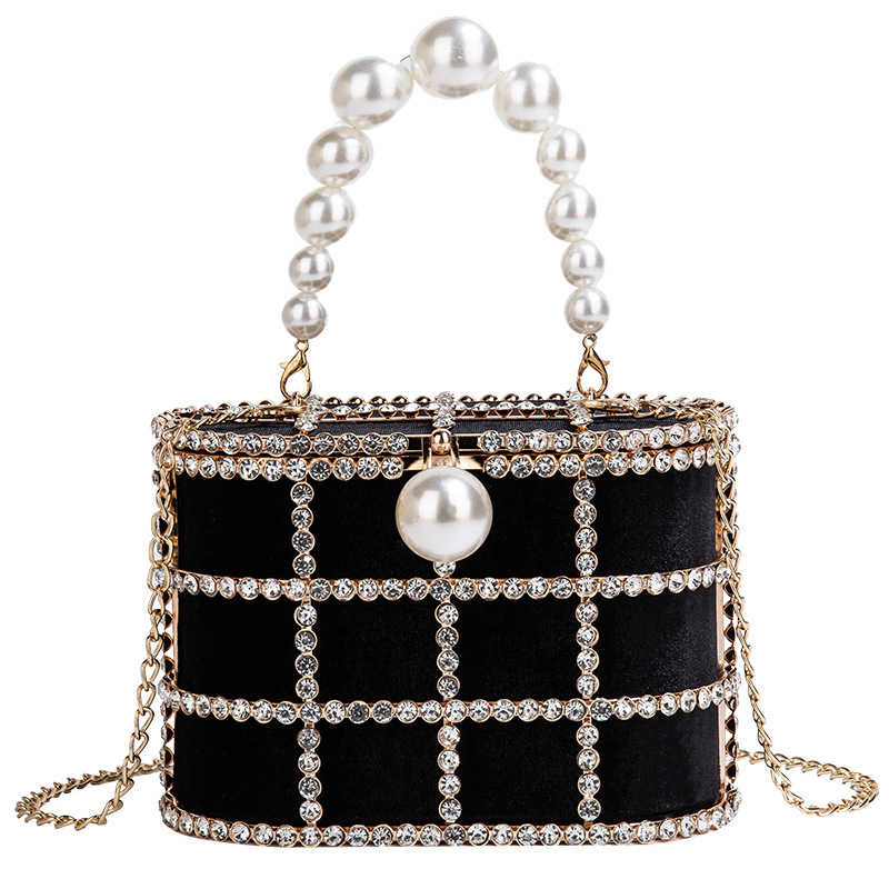 Interior Design Ai Free - Luxury Diamond Metal Bucket Pearl Handle