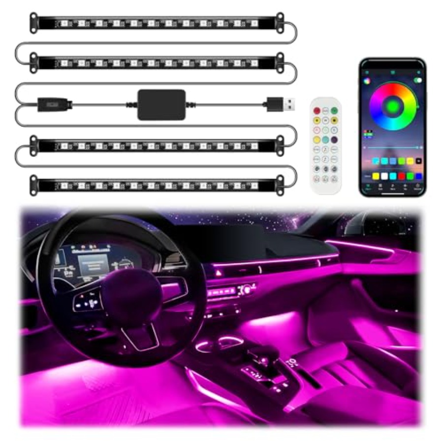 Smart Car Interior LED Lights  - Interior Design Remote recension och pris