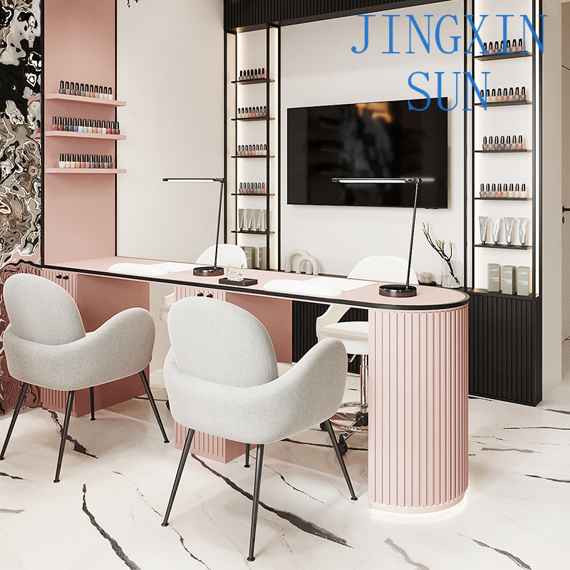 Custom Pink Beauty Salon 3D In - Interior Design Nail Salon recension och pris