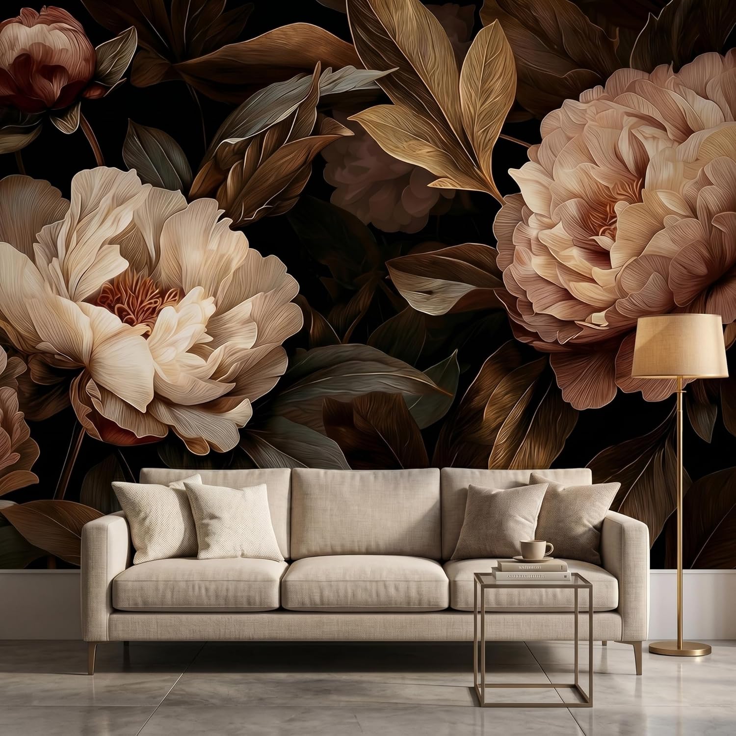 Elegant Peony Floral Tapestry  - Interior Design Elegant recension och pris