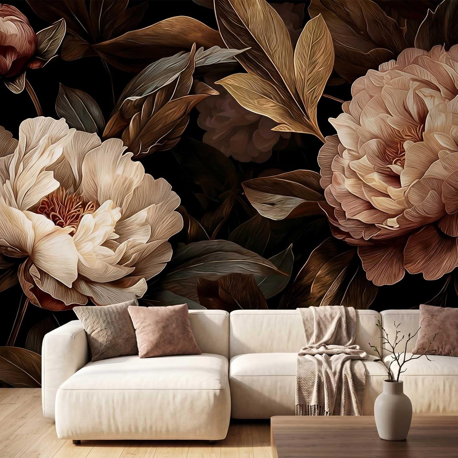 Elegant Peony Floral Tapestry  - Interior Design Elegant recension och pris