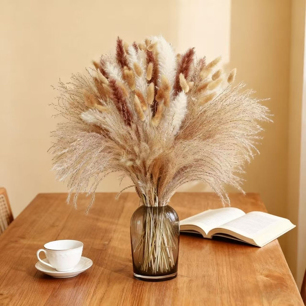 Natural Mixed Dried Flower Bou - Dried Pampas Bundle recension och pris