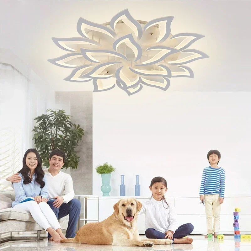 Designer LED Petal Chandelier  - Interior Design Remote recension och pris