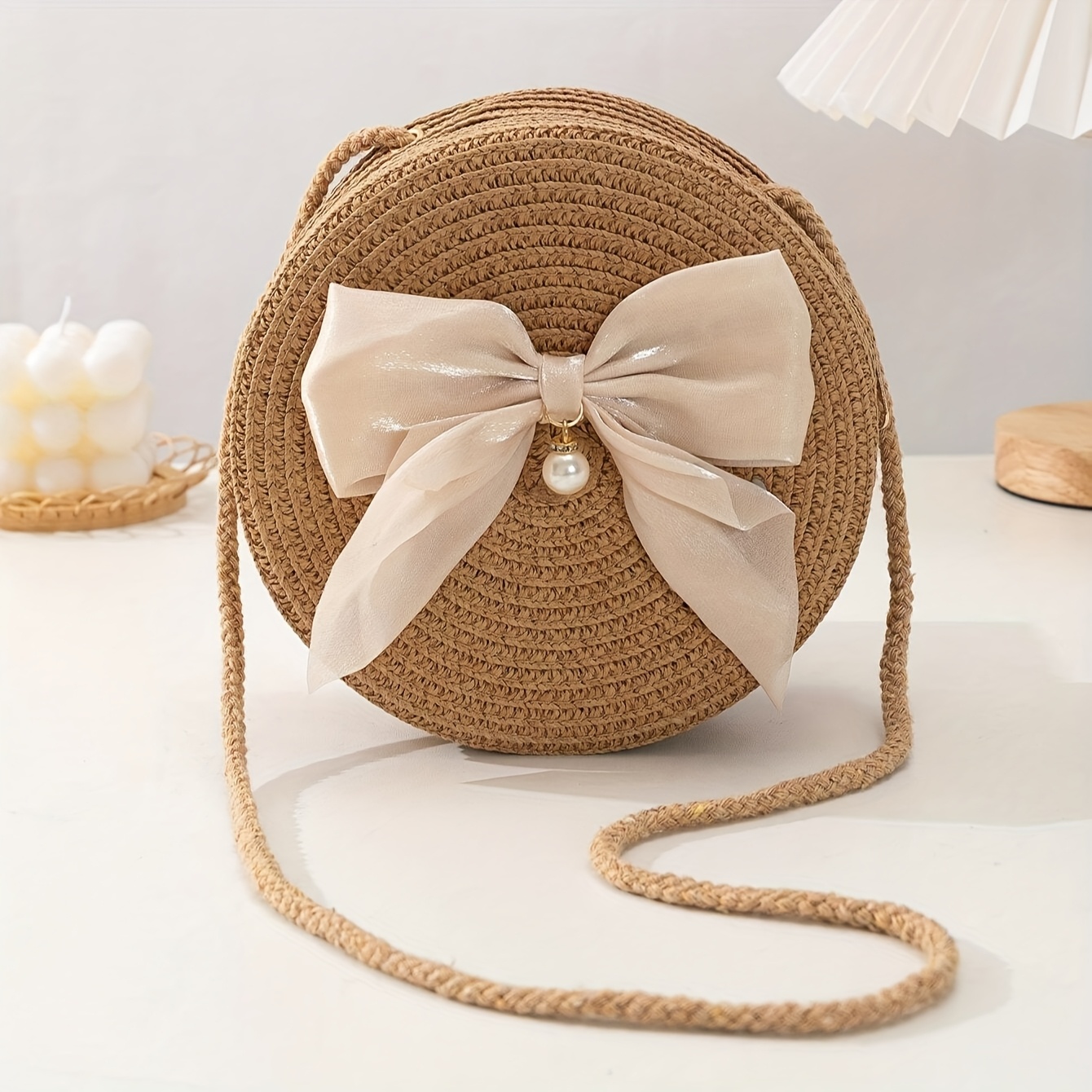 Elegant Round Straw Crossbody  - Interior Design Elegant recension och pris