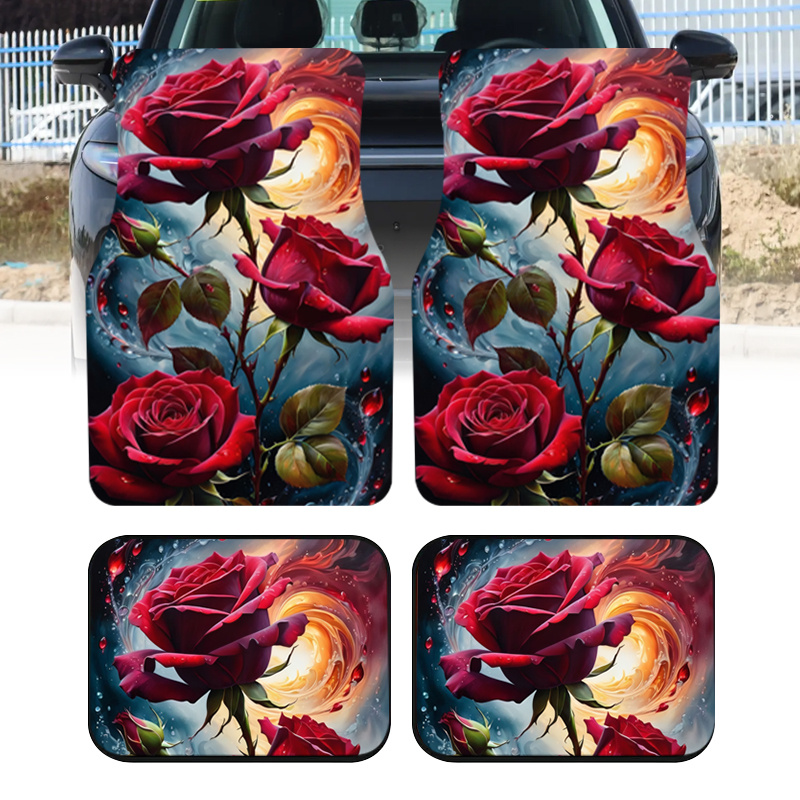 4pcs Red Rose Magical Style De - Interior Design Type recension och pris