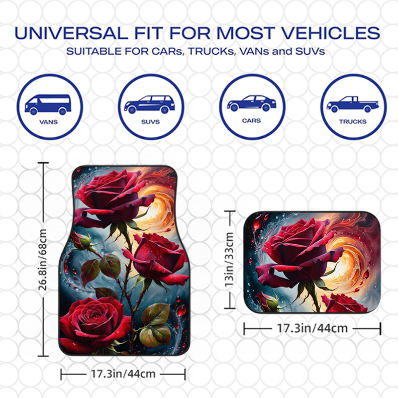 4pcs Red Rose Magical Style De - Interior Design Type recension och pris