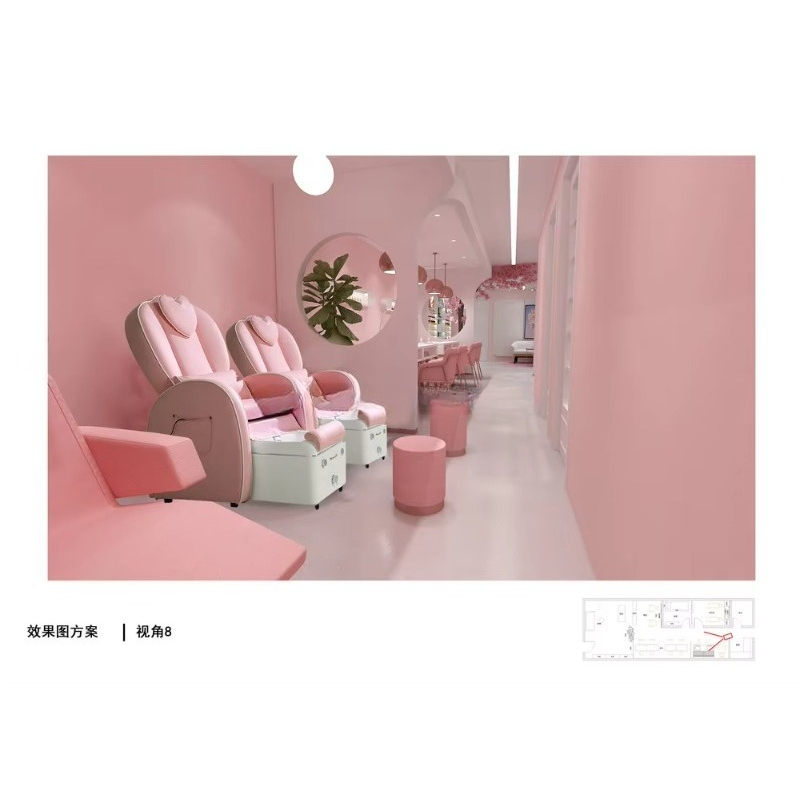 Custom Modern Commercial Furni - Interior Design Nail Salon recension och pris