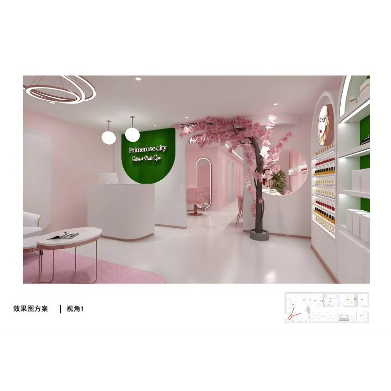 Custom Modern Commercial Furni - Interior Design Nail Salon recension och pris