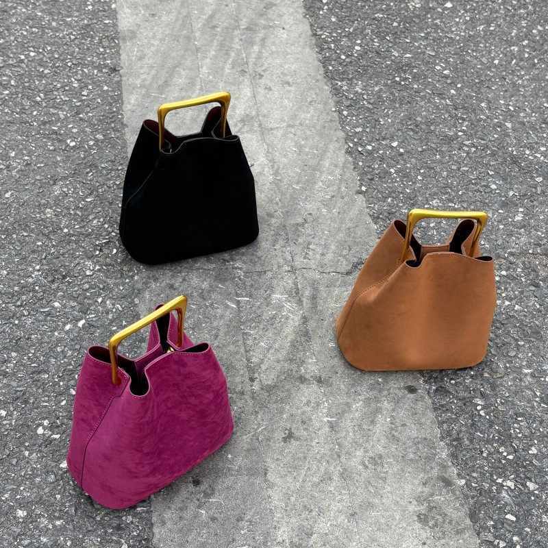 Luxury Suede Bucket Bag Women  - Interior Design Elegant recension och pris