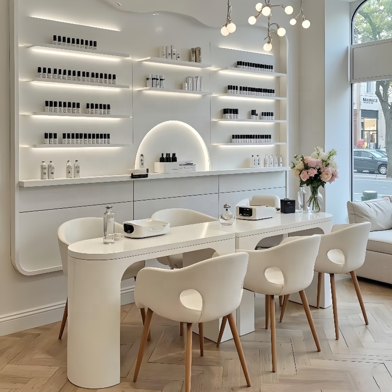 MS Display Beige Cream White C - Interior Design Nail Salon recension och pris