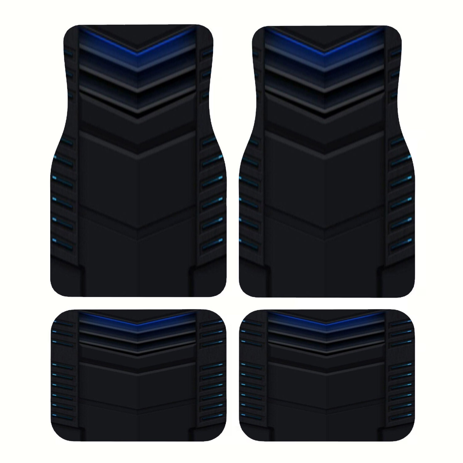 4pcs Car Floor Mats, Dark Futu - Interior Design Tech recension och pris