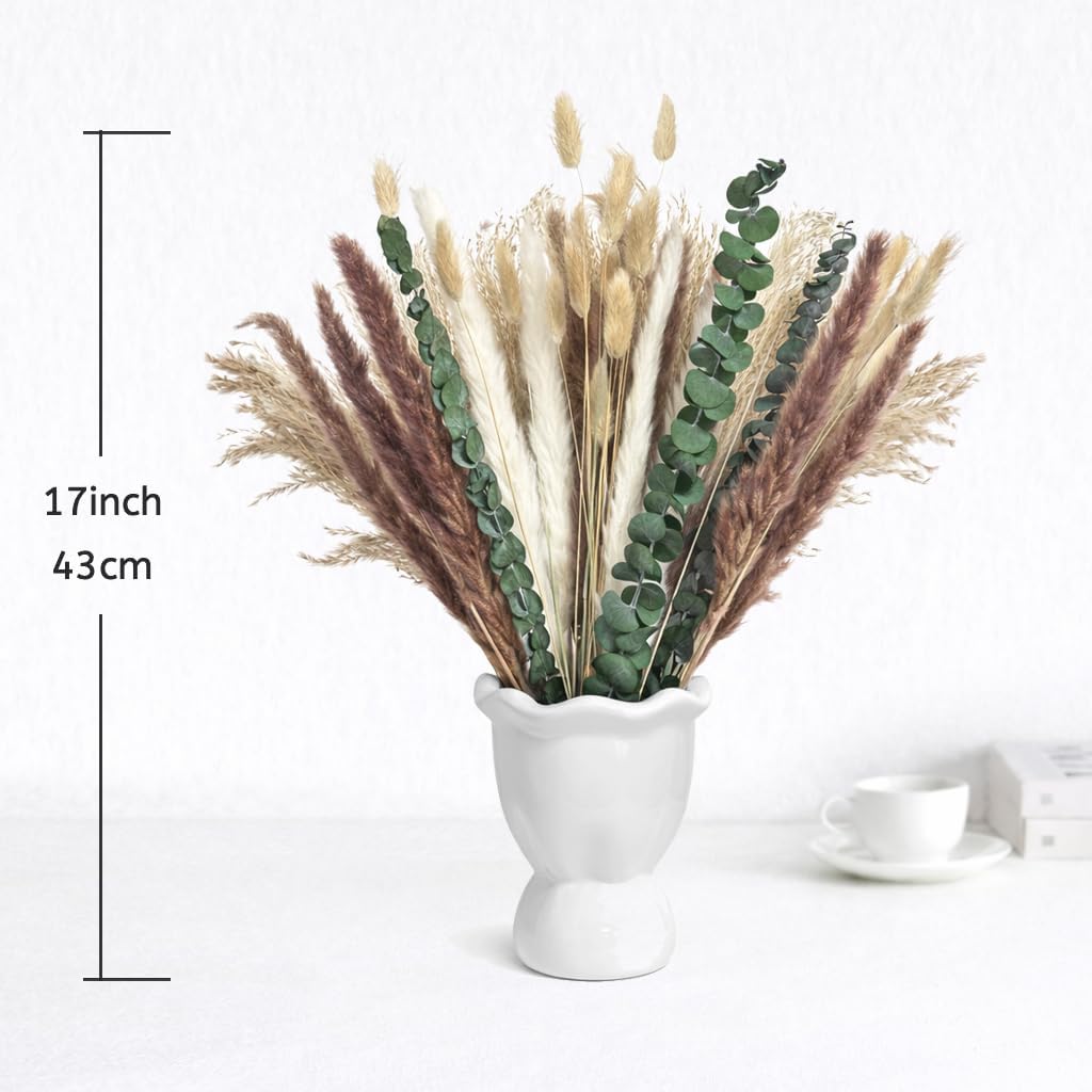 65Pcs DIY Natural Dried Flower - Dried Pampas Bundle recension och pris