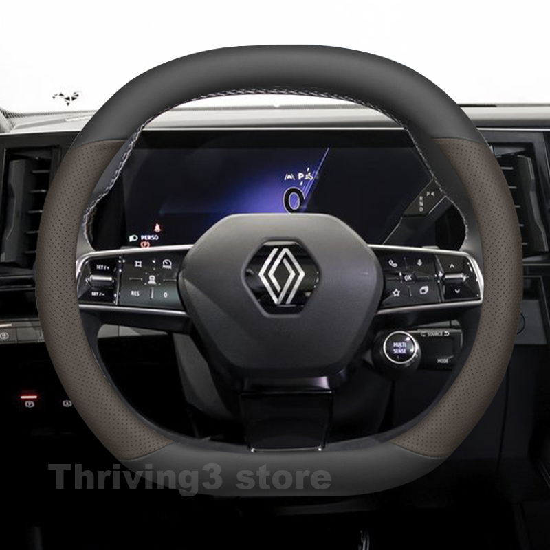 Leather Car Steering Wheel Cov - Interior Design Tech recension och pris