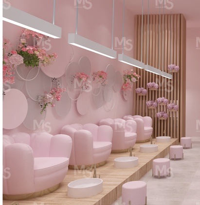 MS-DISPLAY Durable Nail Salon  - Interior Design Nail Salon recension och pris