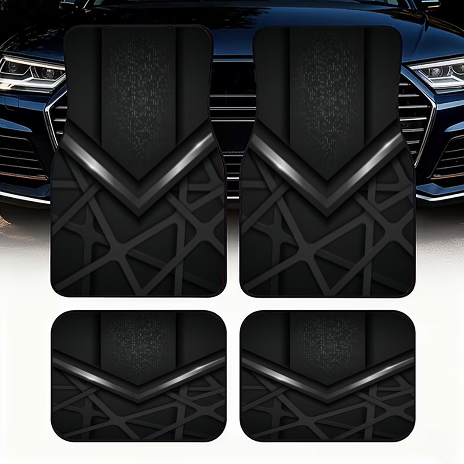4pcs Car Floor Mats With Futur - Interior Design Tech recension och pris