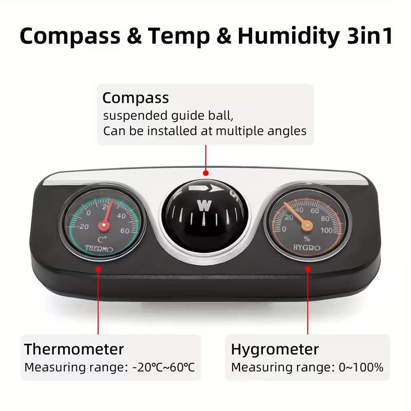 TRALOW 3-in-1 Compass,Thermome - Interior Design Type recension och pris